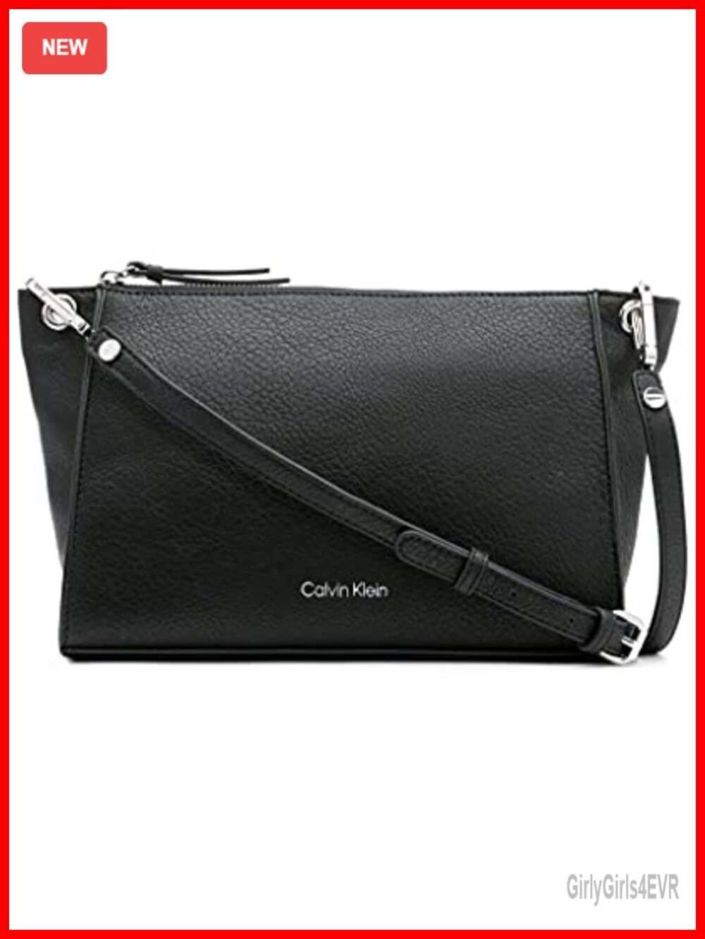 Vegan Leather Crossbody Bag with Adjustable Strap
